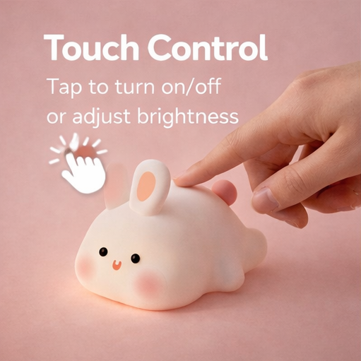 🐰 Cute Bunny Night Light — Soft Glow for Sweet Dreams