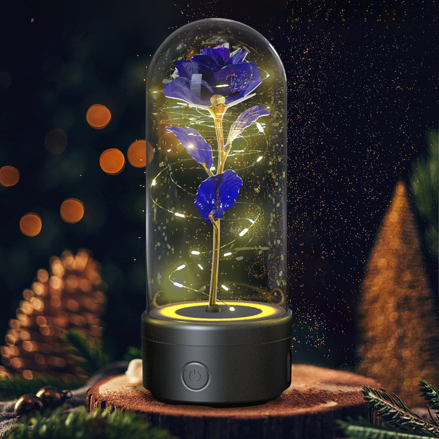 🌹 2-in-1 Rose LED Light & Bluetooth Speaker