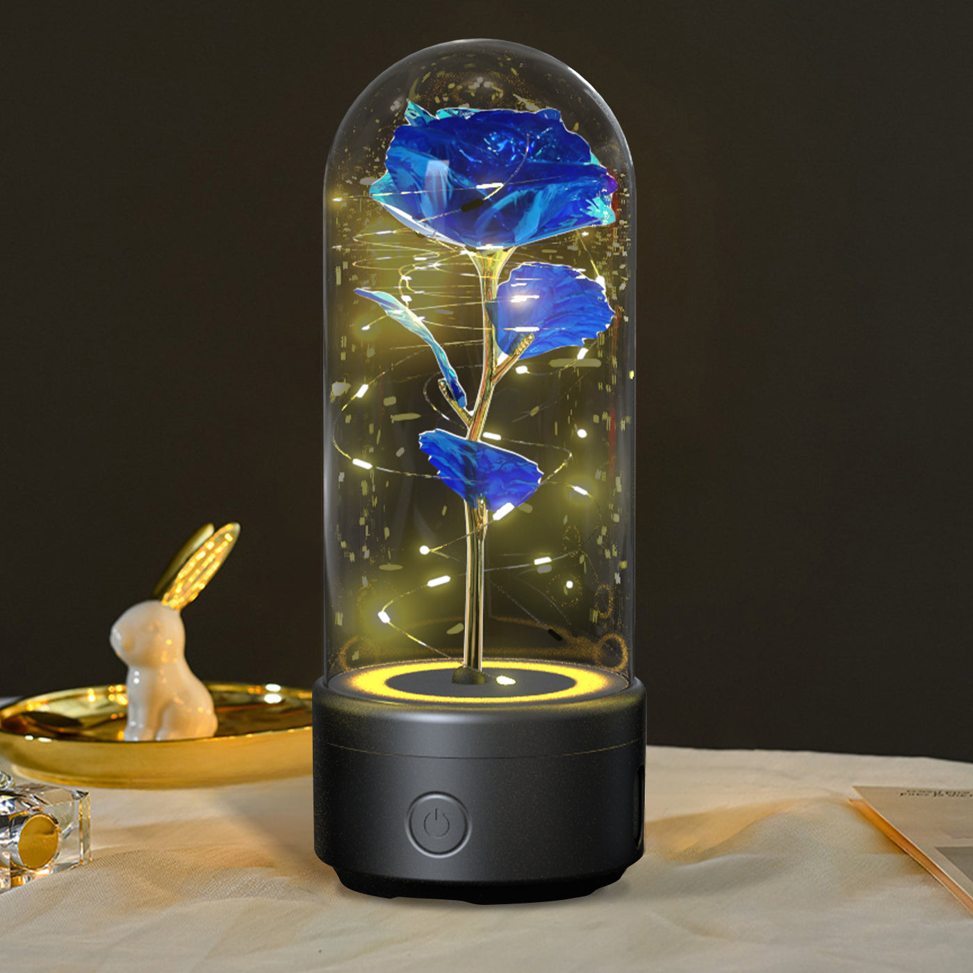 🌹 2-in-1 Rose LED Light & Bluetooth Speaker