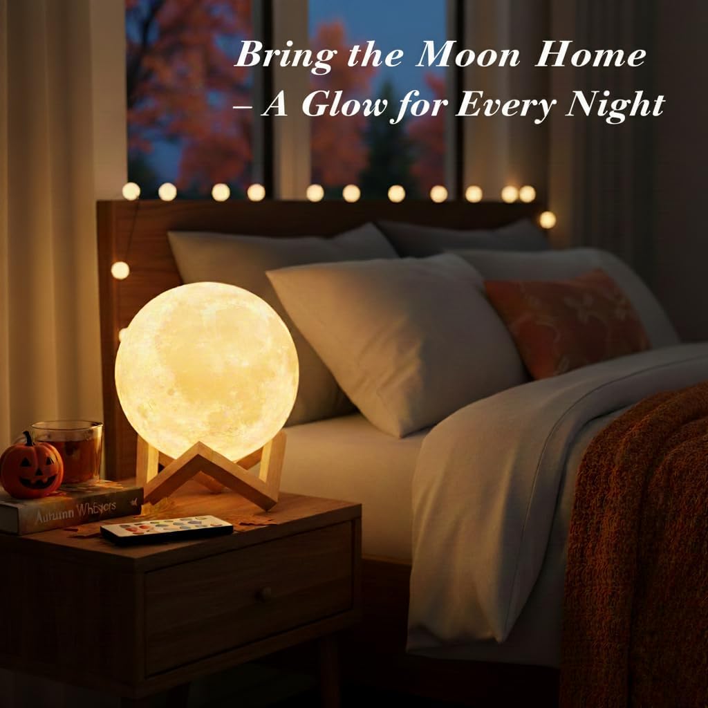 🌕 16-Color Moon Lamp — Bring the Moon Into Your Home