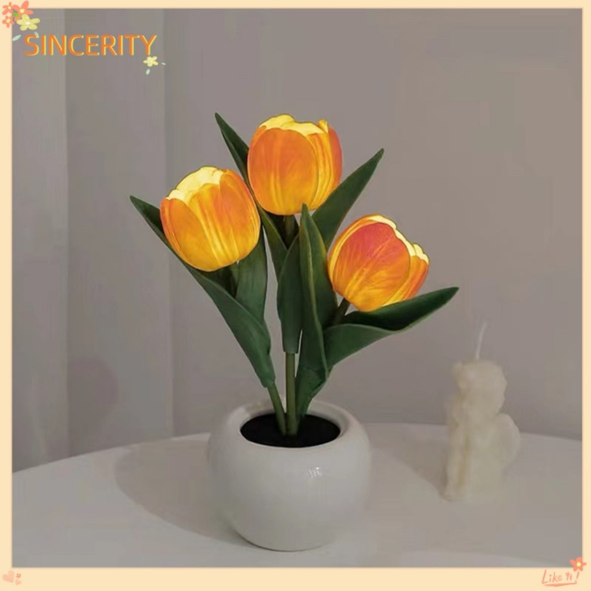 🌷 Tulip Lamp — Elegant Floral Glow for Your Space