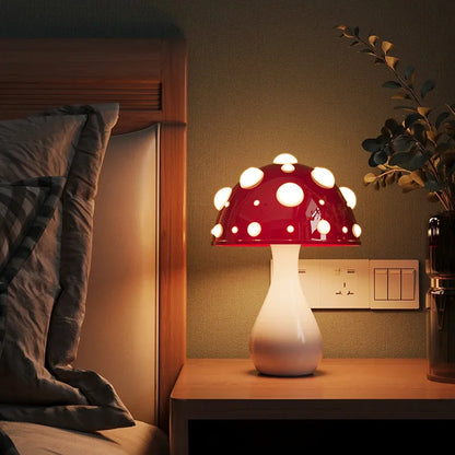 Amanita Mushroom Table Lamp