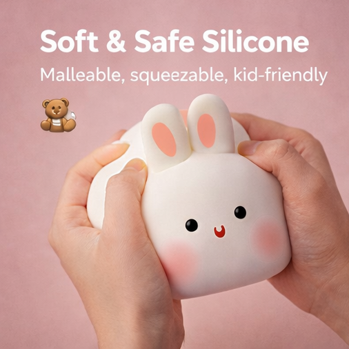 🐰 Cute Bunny Night Light — Soft Glow for Sweet Dreams