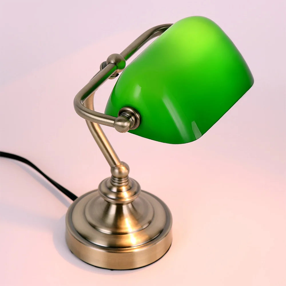 Vintage Banker Table Lamp