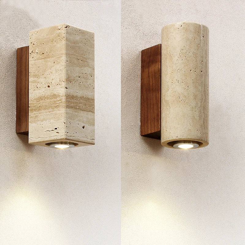 Stone Marble Style Wall Light