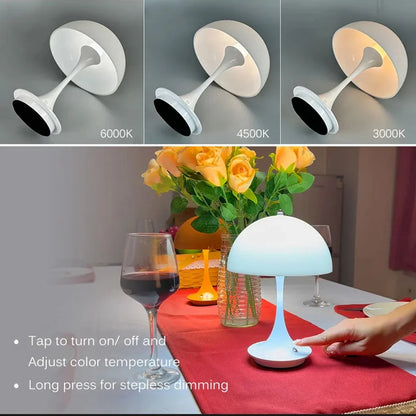 Mushroom Infinity Table Lamp Dimming Rechargeable