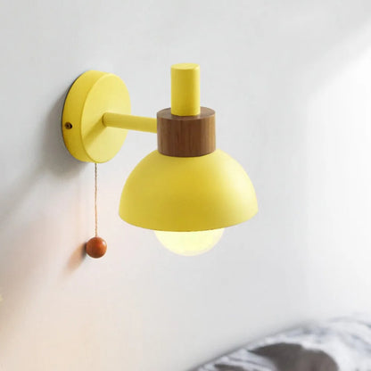 Versiane Metal and Wood Wall Light