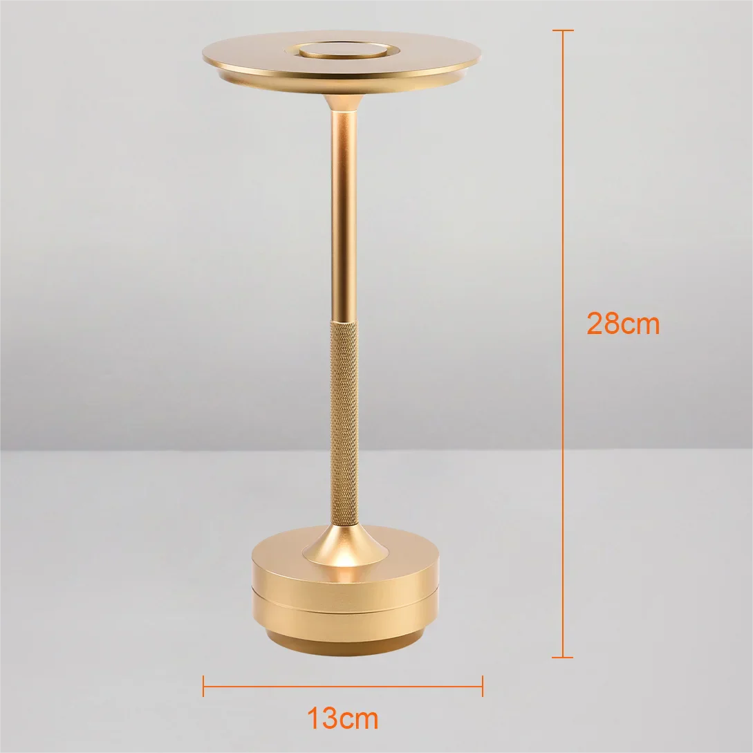 Metal Rechargeable Table Lamp