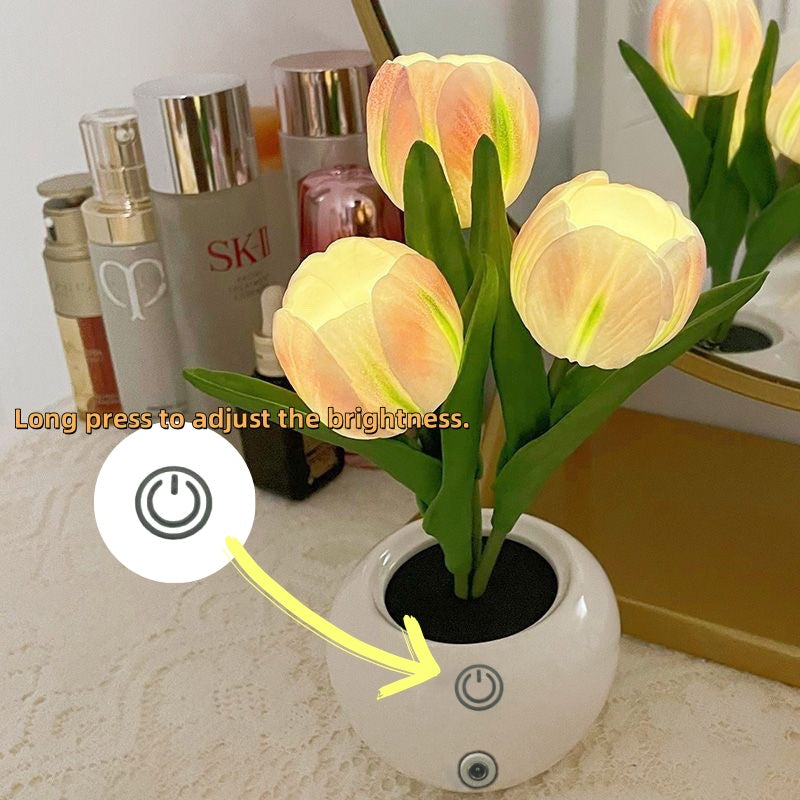 🌷 Tulip Lamp — Elegant Floral Glow for Your Space