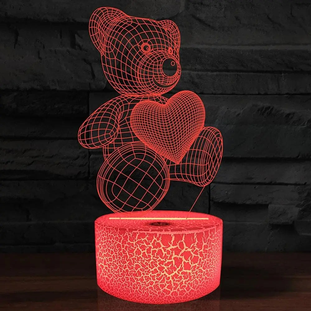 ✨ 3D Acrylic LED Neon Lamp — Modern Glow for Any Occasion