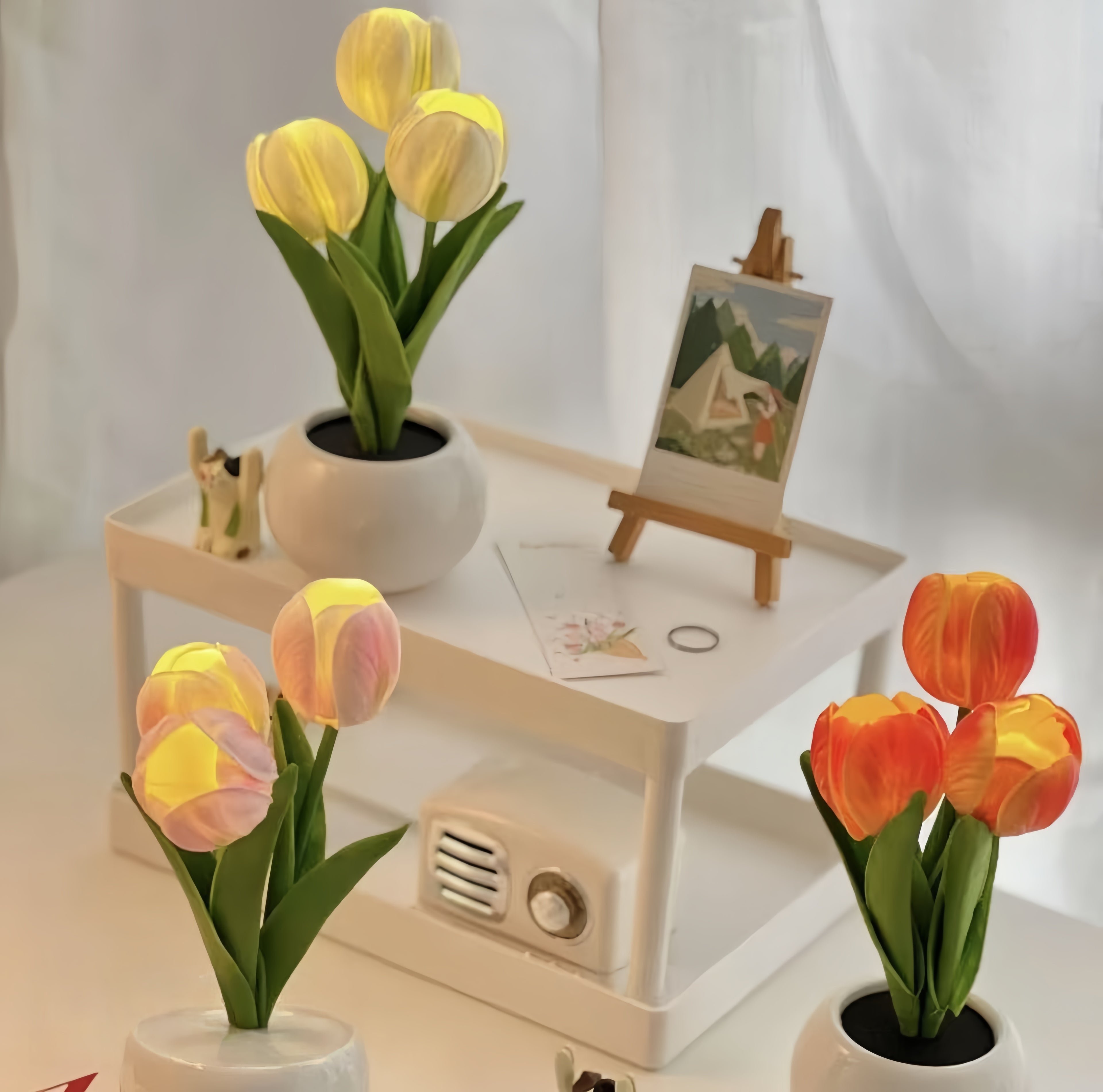 🌷 Tulip Lamp — Elegant Floral Glow for Your Space